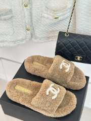 Chanel Fur Slides In Brown EU 35-40 - 6