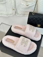 Chanel Fur Slides In Pink EU 35-40 - 4