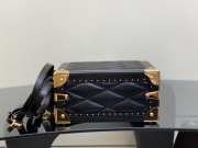 Louis Vuitton M20468 black rhombic box bag 22.5x17.5x11cm - 4