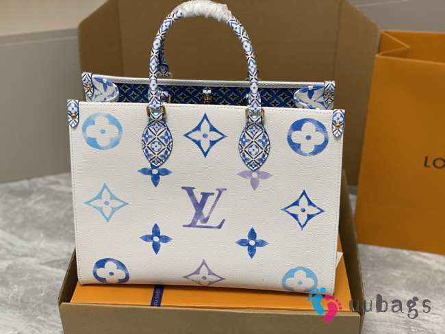 Louis Vuitton M22975 Blue Onthego Bag 35x27x14cm - 1