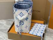 Louis Vuitton M22980 blue neverfull bag 31x28x14cm - 5