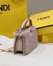 Fendi Small Peekaboo In Beige 13cm - 3