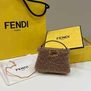 Fendi Small Peekaboo In Brown 13cm - 1