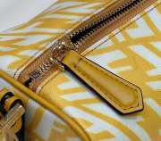 Fendi Yellow Mini FF Vertigo Canvas Bag 20x8.5x11cm - 3