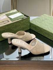 Gucci Cosmogonie High Heels In Beige 7.5cm - 2