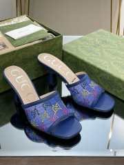 Gucci Cosmogonie High Heels In Blue 7.5cm - 1