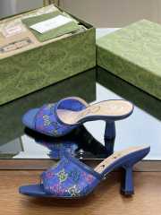 Gucci Cosmogonie High Heels In Blue 7.5cm - 3