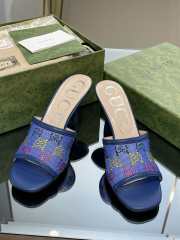 Gucci Cosmogonie High Heels In Blue 7.5cm - 2