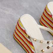 Valentino White & Orange Garavani Espadrilles Sandals 3.5/9.5cm - 6