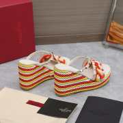 Valentino White & Orange Garavani Espadrilles Sandals 3.5/9.5cm - 4