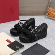 Valentino Black Garavani Espadrilles Sandals 3.5/9.5cm - 1