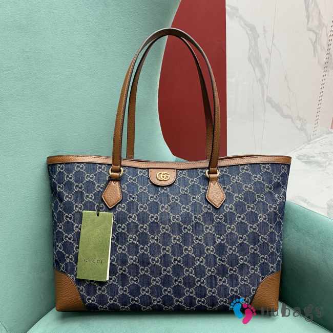 Gucci Denim Ophidia Logo G 38x28x14cm - 1