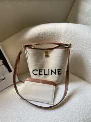 Celine bucket bag in beige 23x25x23cm - 1