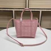 MCM Toni Visetos shopping bag in pink18.5x19x9.5cm - 6