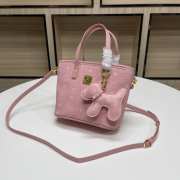 MCM mini shopping bag in pink 21x18x10cm - 6