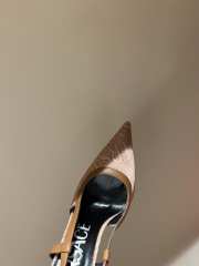 Versace Allover High Heels In Brown 11cm - 2