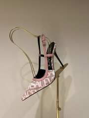 Versace Allover High Heels In Pink 11cm - 4