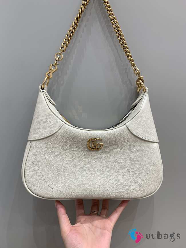 Gucci Aphrodite Small Shoulder Bag In White 25x19x7cm - 1