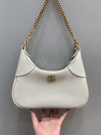 Gucci Aphrodite Small Shoulder Bag In White 25x19x7cm