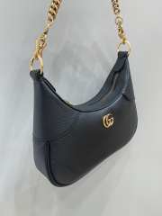 Gucci Aphrodite Small Shoulder Bag In Black 25x19x7cm - 4