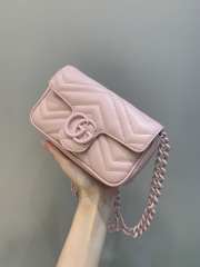 Gucci Marmont Small Handbag In Pink 699757 16.5x10x4.5cm  - 1