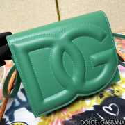 Dolce & Gabbana logo bag in green 16x20x5.5cm - 2