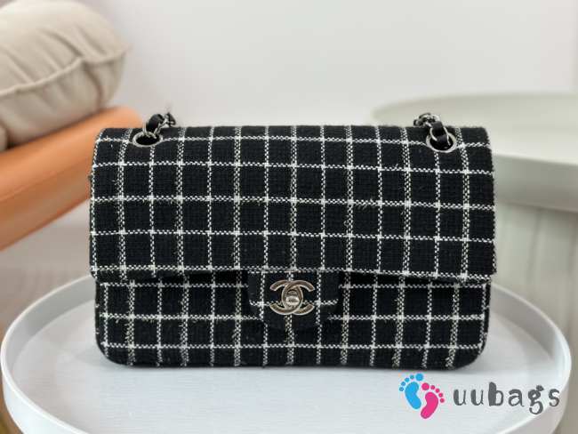 Chanel black 1112 CF with silver buckle 25cm - 1