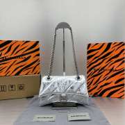 Uubags | Balenciaga 92832 crush bag in silver 25x15x9.5cm - 1