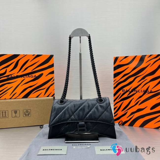 Balenciaga 92832 crush in black 25x15x9.5cm - 1