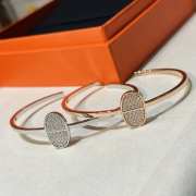 Hermes diamond-filled pig nose bracelet  - 1