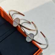 Hermes diamond-filled pig nose bracelet  - 3