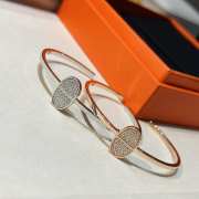 Hermes diamond-filled pig nose bracelet  - 2