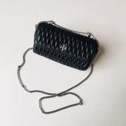 Tory Burch Kira mini flap handbag in black 10x17.5x4.5cm - 4