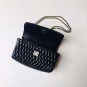 Tory Burch Kira mini flap handbag in black 10x17.5x4.5cm - 5