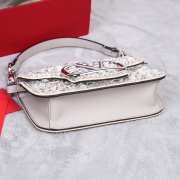 Valentino small white logo shoulder bag with crystals - 5