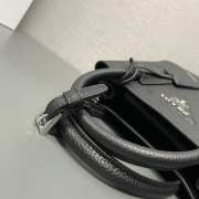 Prada Double leather mini-bag in black 25x18.5x12.5cm - 6