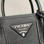 Prada Double leather mini-bag in black 25x18.5x12.5cm - 4