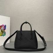 Prada Double leather mini-bag in black 25x18.5x12.5cm - 2