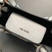 Prada Double leather mini-bag in white 25x18.5x12.5cm - 6