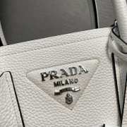 Prada Double leather mini-bag in white 25x18.5x12.5cm - 3