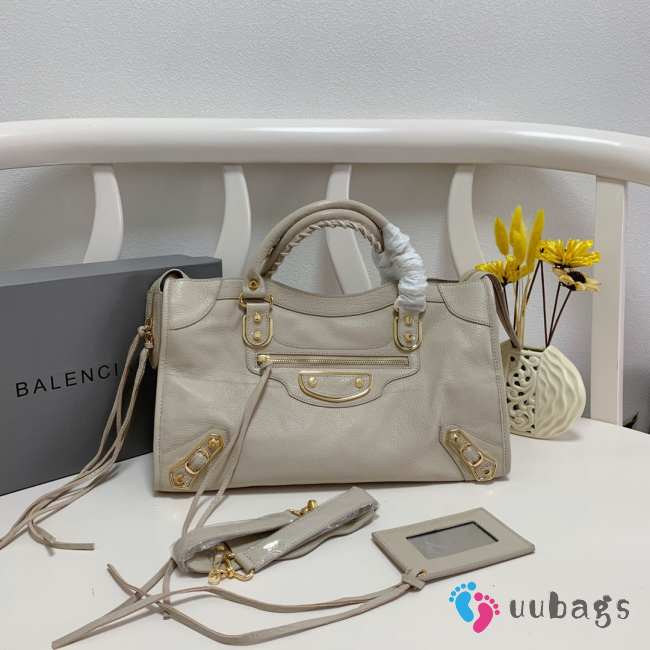 Balenciaga Classic Leather Light Gray 38x24x14cm - 1