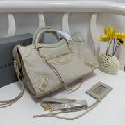 Balenciaga Classic Leather Light Gray 38x24x14cm - 3