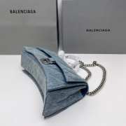 Balenciaga Release Retro Denim Hourglass Bag 25x15x9.5cm - 2