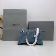 Balenciaga Release Retro Denim Hourglass Bag 25x15x9.5cm - 3