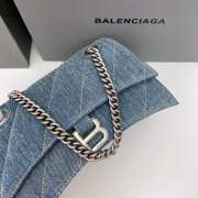 Balenciaga Release Retro Denim Hourglass Bag 25x15x9.5cm - 6