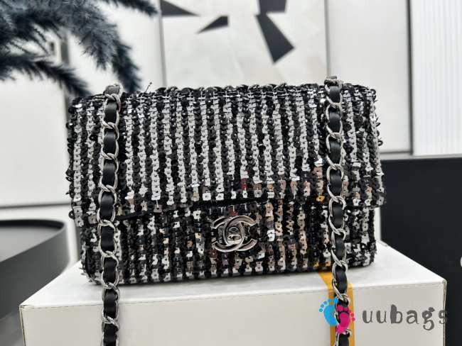 Chanel flap bag with sequins 23p 20cm - 1