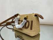 Fendi By The Way Mini Natural straw small Boston bag  - 5