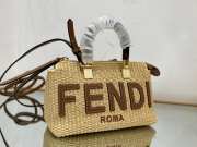 Fendi By The Way Mini Natural straw small Boston bag  - 3