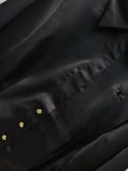 Celine black satin silk shirt  - 4