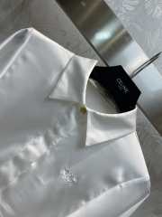 Celine white satin silk shirt - 5